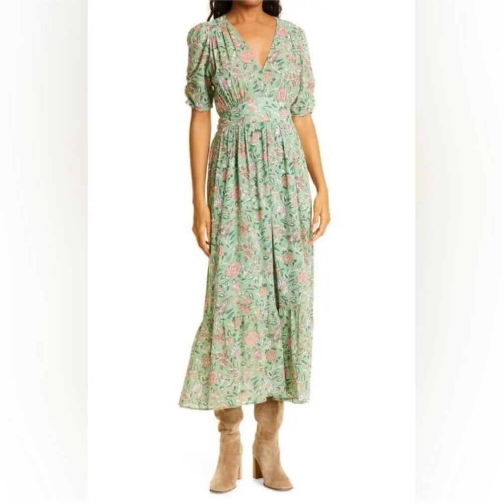 XiRENA Green Floral Maxi Dress
